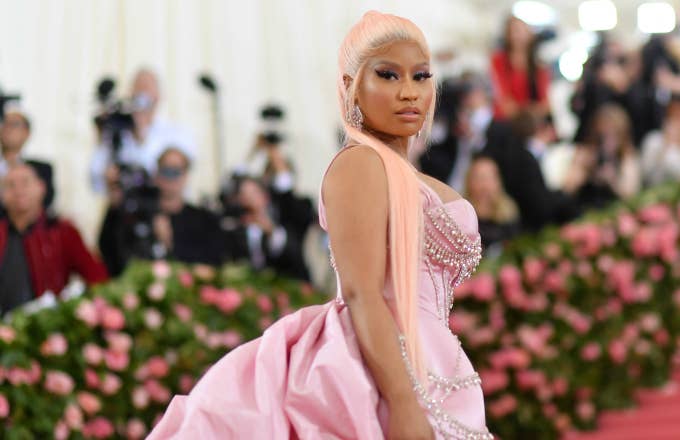 Nicki Minaj arrives for the 2019 Met Gala