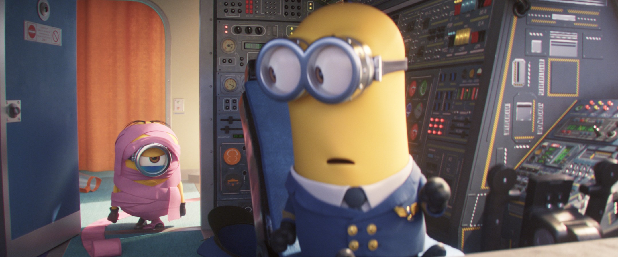 the minions in the newest rise of gru movie.