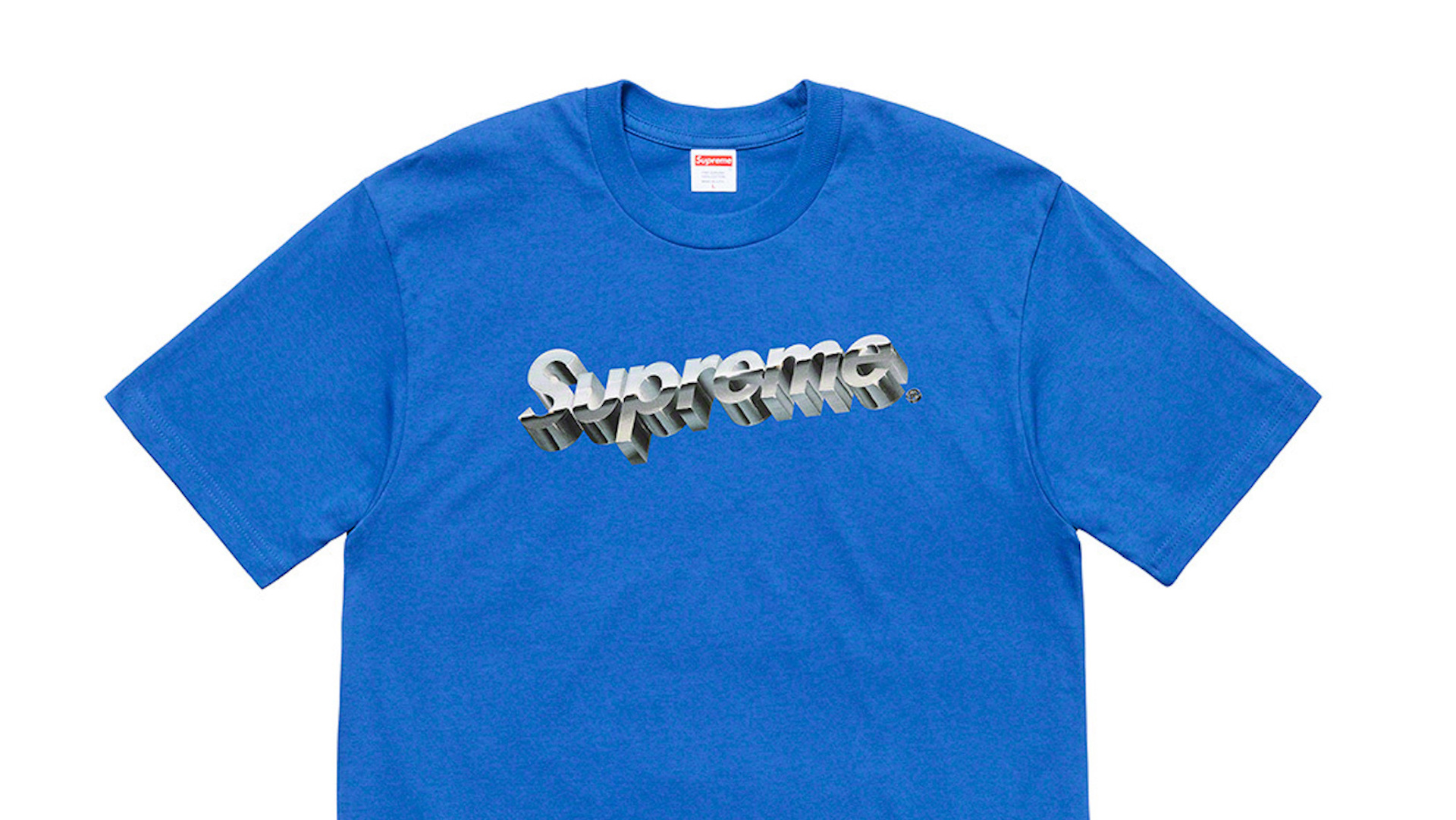 Black and outlet blue supreme shirt