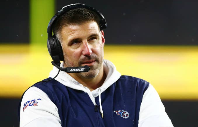 Head coach Mike Vrabel of the Tennessee Titans
