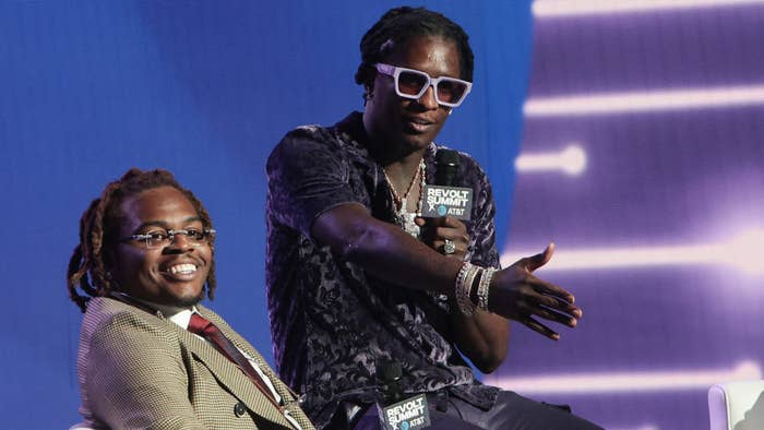 Gunna and Young Thug attend 2021 Revolt Summit
