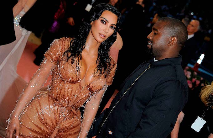 Kim Kardashian West and Kanye West attend The 2019 Met Gala Celebrating Camp.