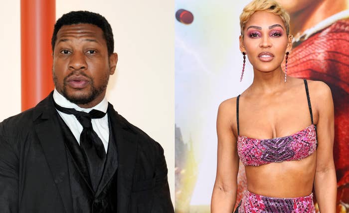 Jonathan Majors and Meagan Good