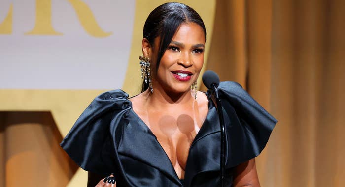 Nia Long speaks onstage at EBONY Power 100