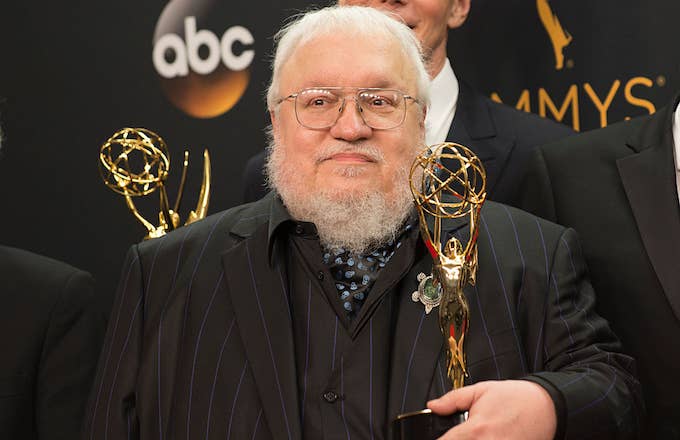 George R. R. Martin at the Emmys in 2016