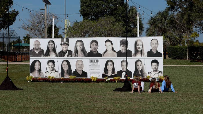 School shooting victims are memorialized with a tribute