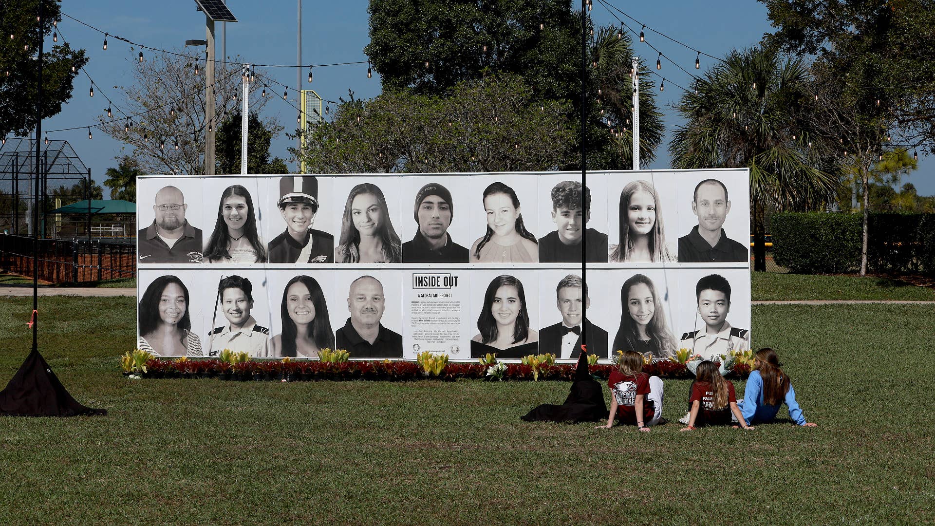 School shooting victims are memorialized with a tribute