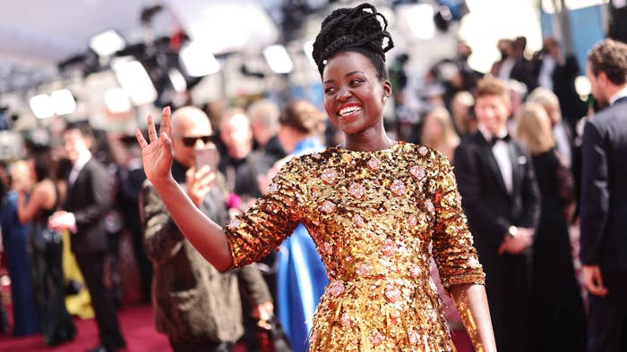 Lupita Nyong&#x27;o is seen on the red carpet
