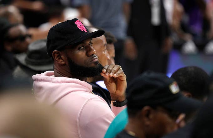 LeBron James attends the BIG3 Championship.