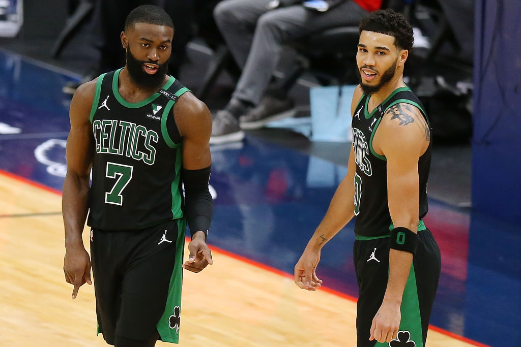 Jaylen Brown Jayson Tatum Celtics Pelicans 2021