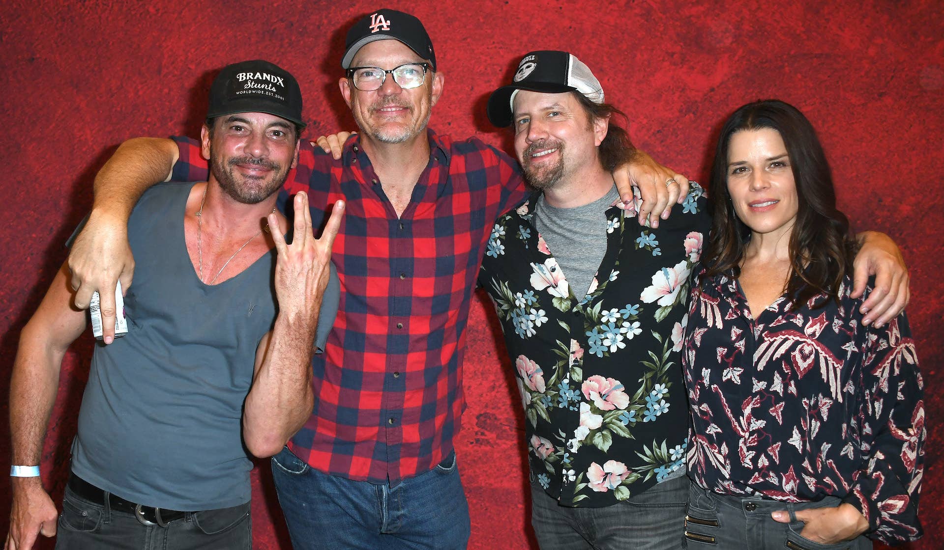 Matthew Lillard, Jamie Kennedy, and Neve Campbell