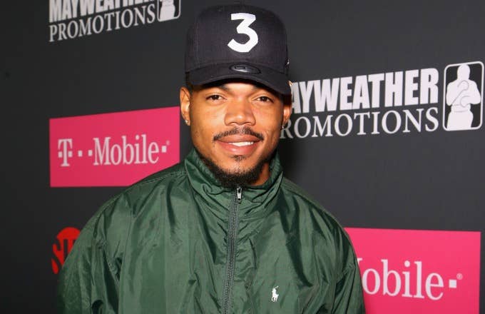Chance the Rapper at the Mayweather/McGregor fight.