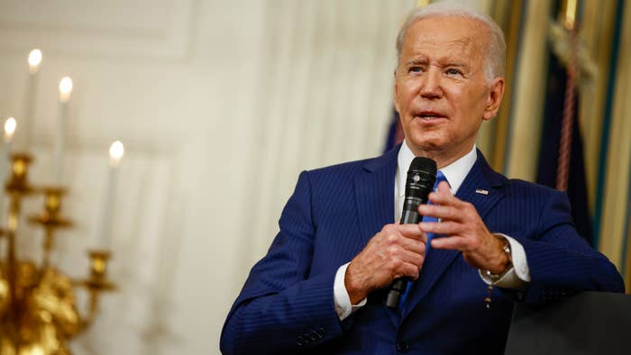 Photograph of Joe Biden in the White House