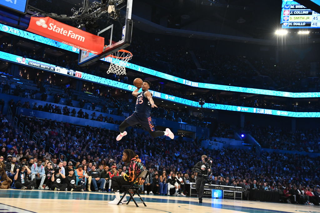 Dennis Smith Jr. J. Cole Dunk Contest 2019