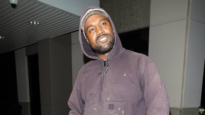 Kanye West is seen on October 21, 2022 in Los Angeles, California.