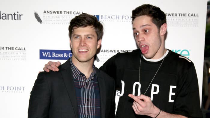 Photograph of Colin Jost and Pete Davidson