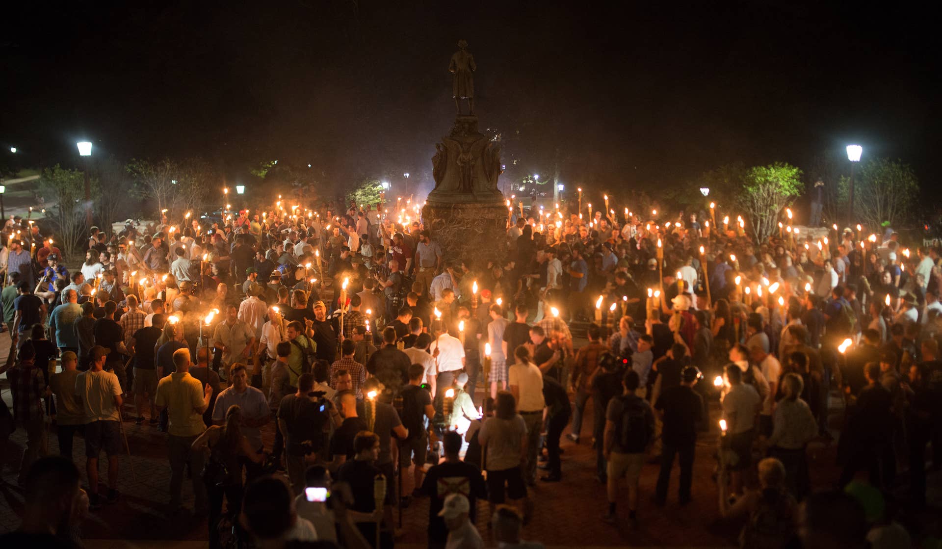 white supremacists in virginia assembling