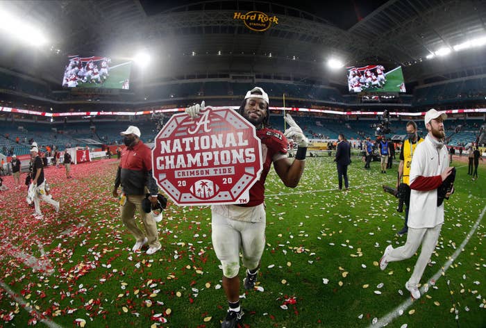 Najee Harris Alabama National Championship Game 2021