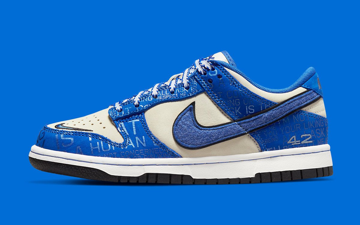 Nike Dunk Low &#x27;Jackie Robinson&#x27; Lateral