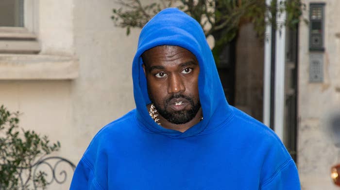 Kanye West is seen on March 02, 2020 in Paris, France