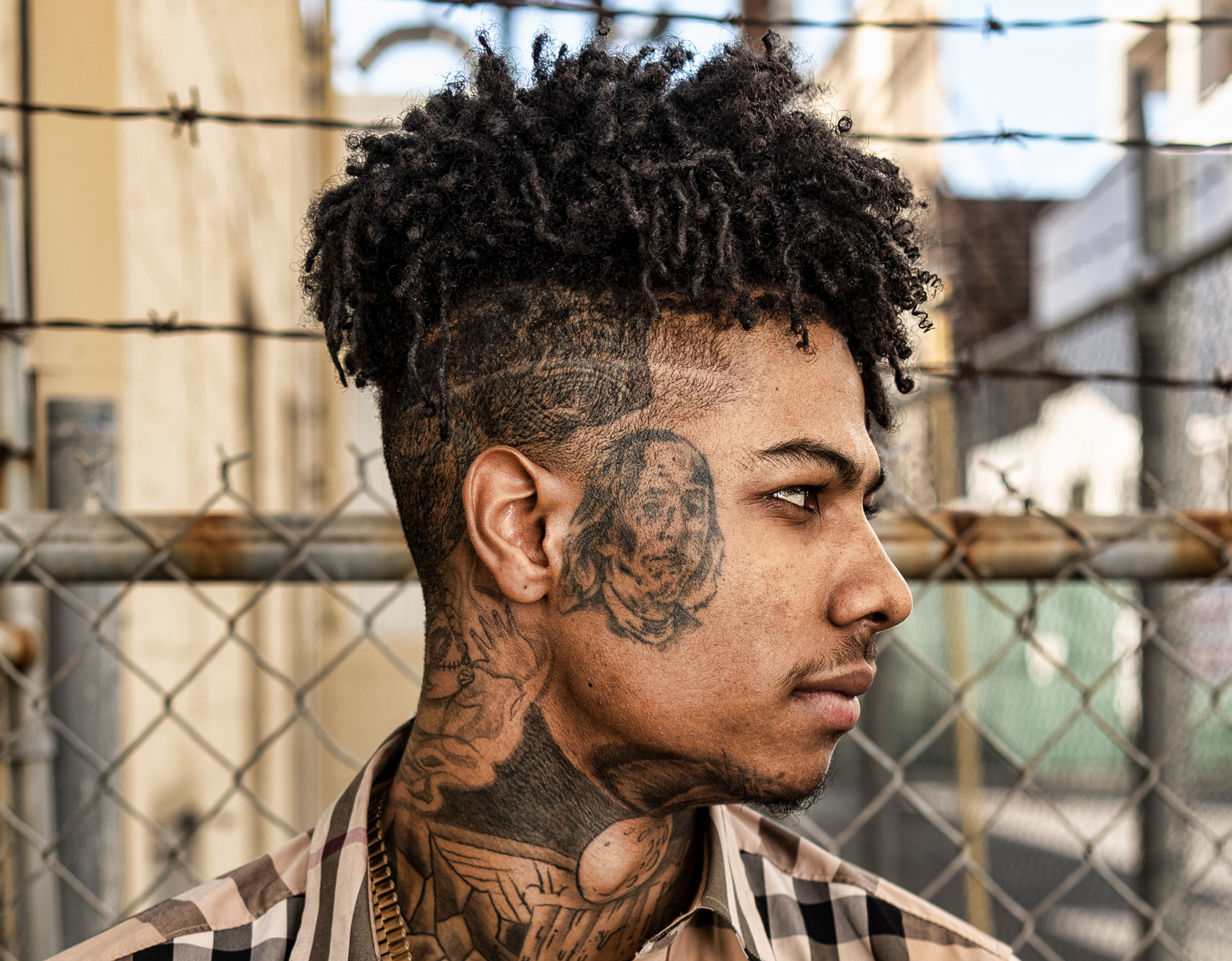 Blueface Responds To NLE Choppa's Tattoo Of Chrisean Rock - YouTube