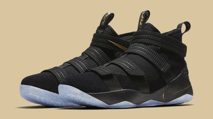 Nike LeBron Soldier 11 SFG Black/Gold Finals Release Date Main