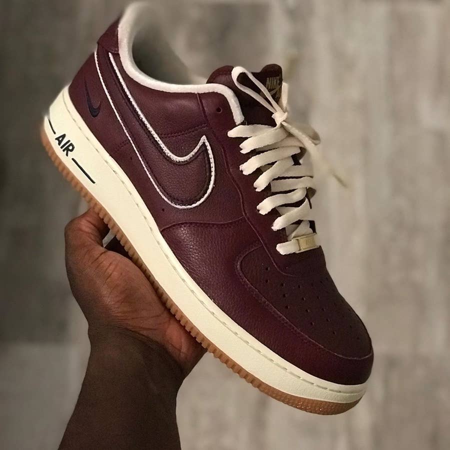 The Nike Air Force 1 Receives A Night Maroon Colorway