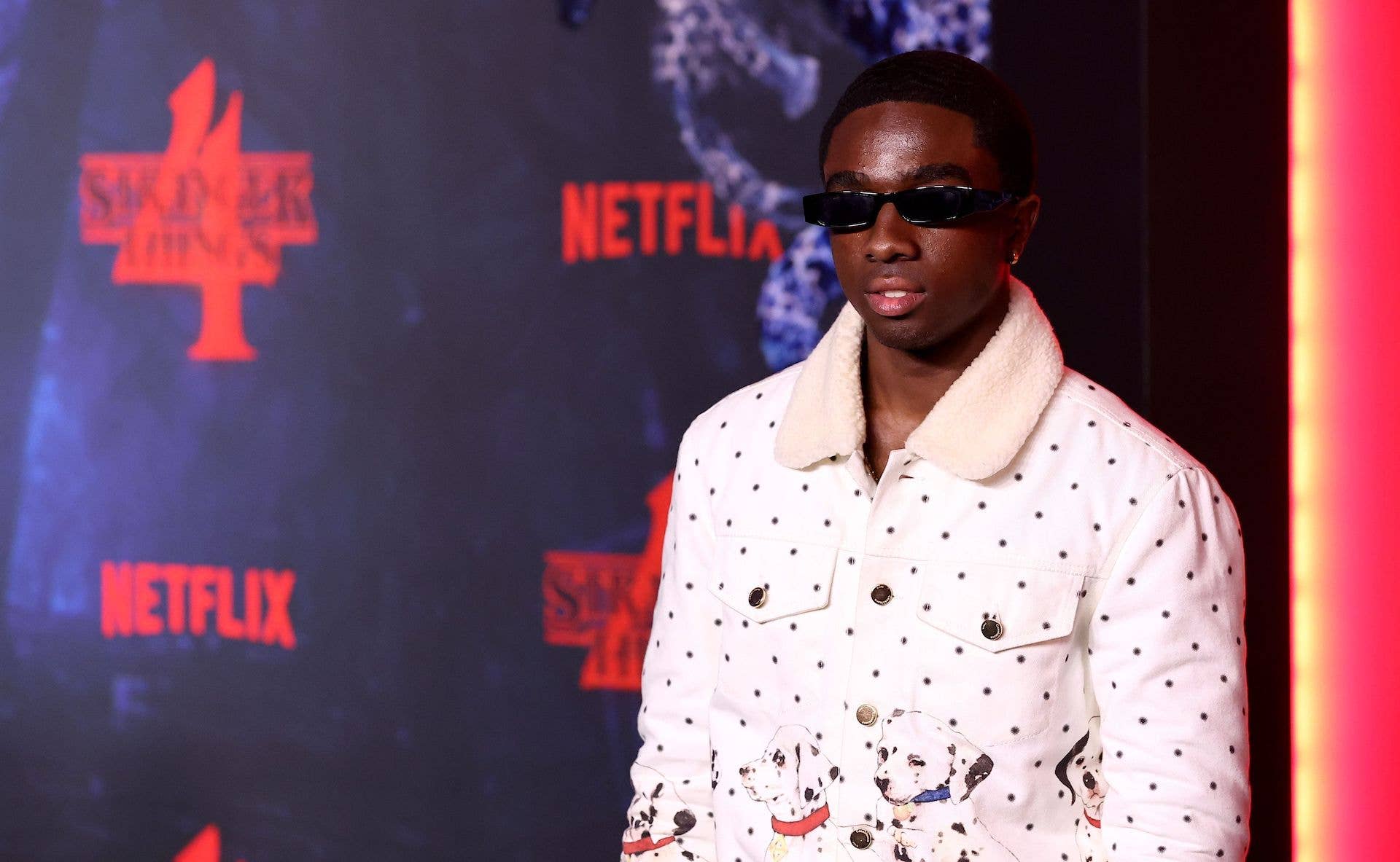 Caleb McLaughlin attends 'Stranger Things' premiere