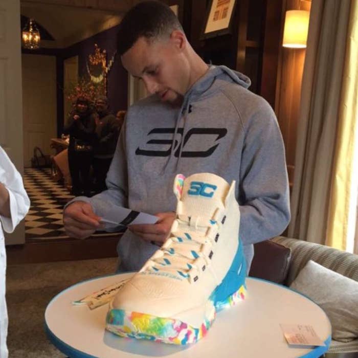Steph Curry Sneaker Cake