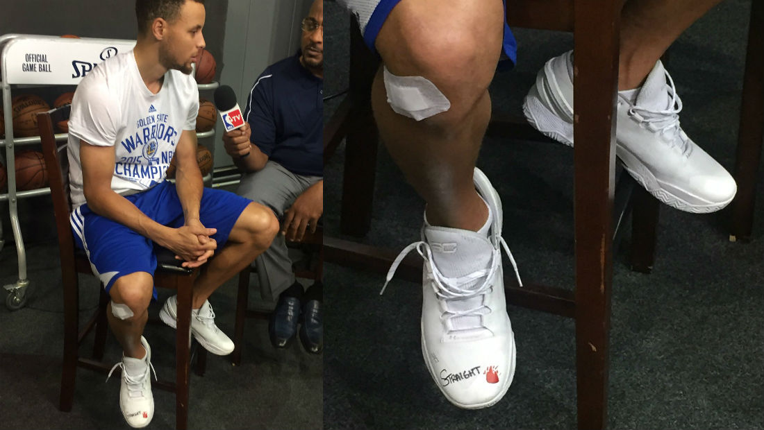 Steph curry hot sale finals shoes