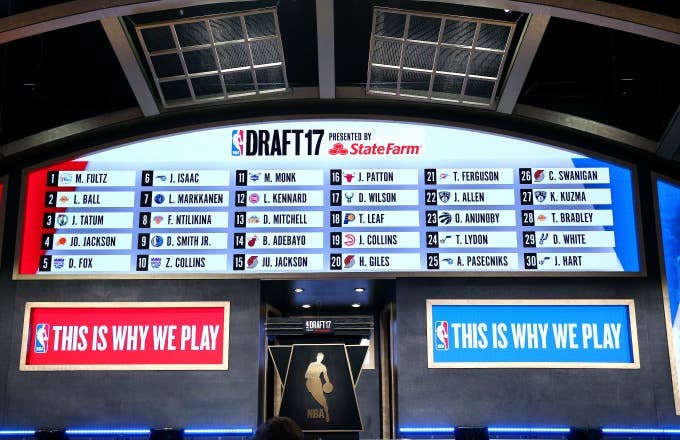 2017 NBA Draft board.