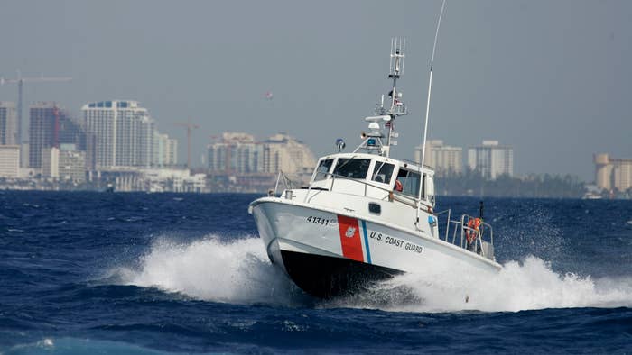 U.S. Coast Guard boat participates in Homeland Security Task Force Southeast drill.