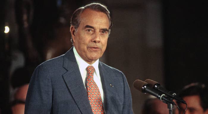 Republican Senator Bob Dole speaks to Senate in 1993