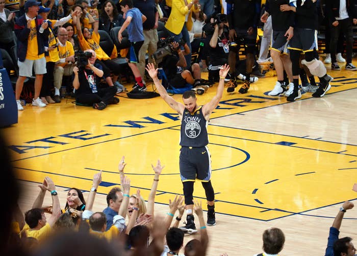 Steph Curry Warriors Game 2 NBA Finals 2018