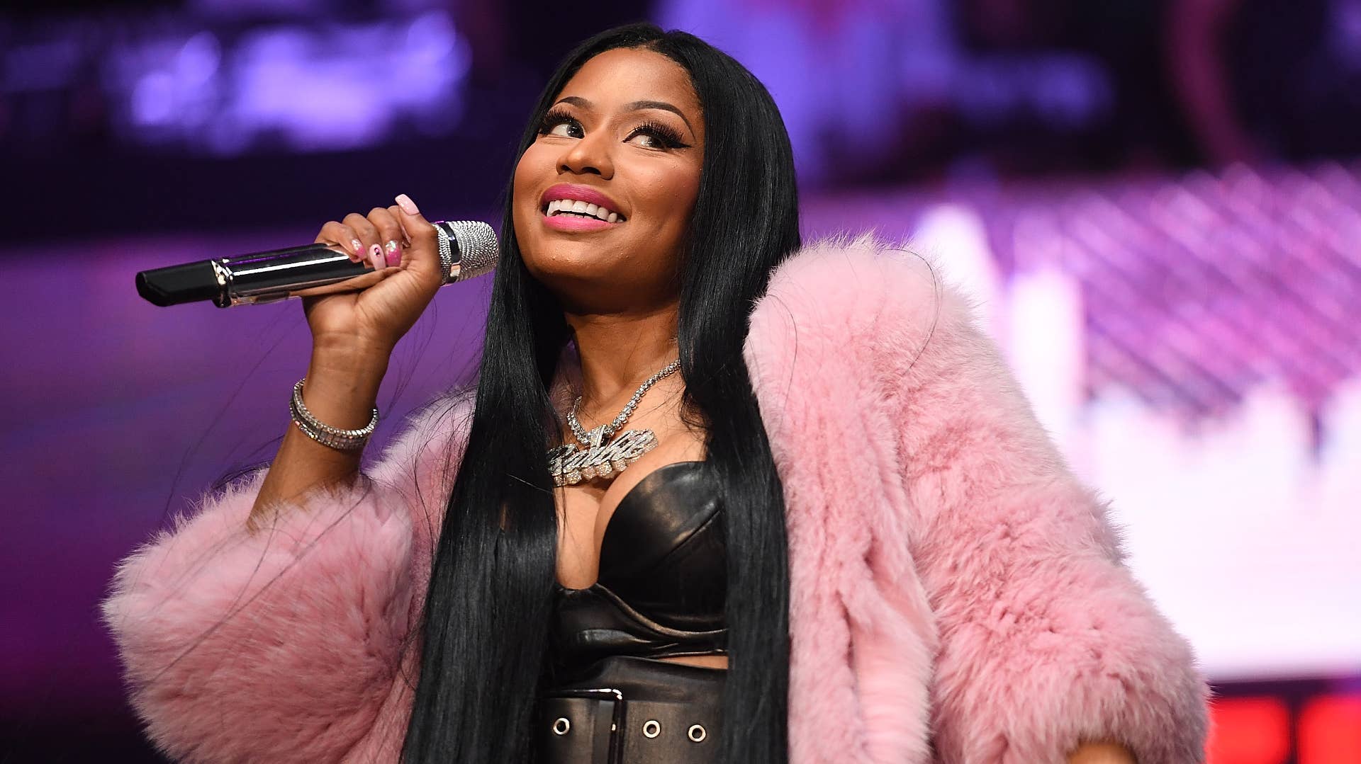 Nicki Minaj performs onstage at Hot 107.9 Birthday Bash: Pop Up Edition