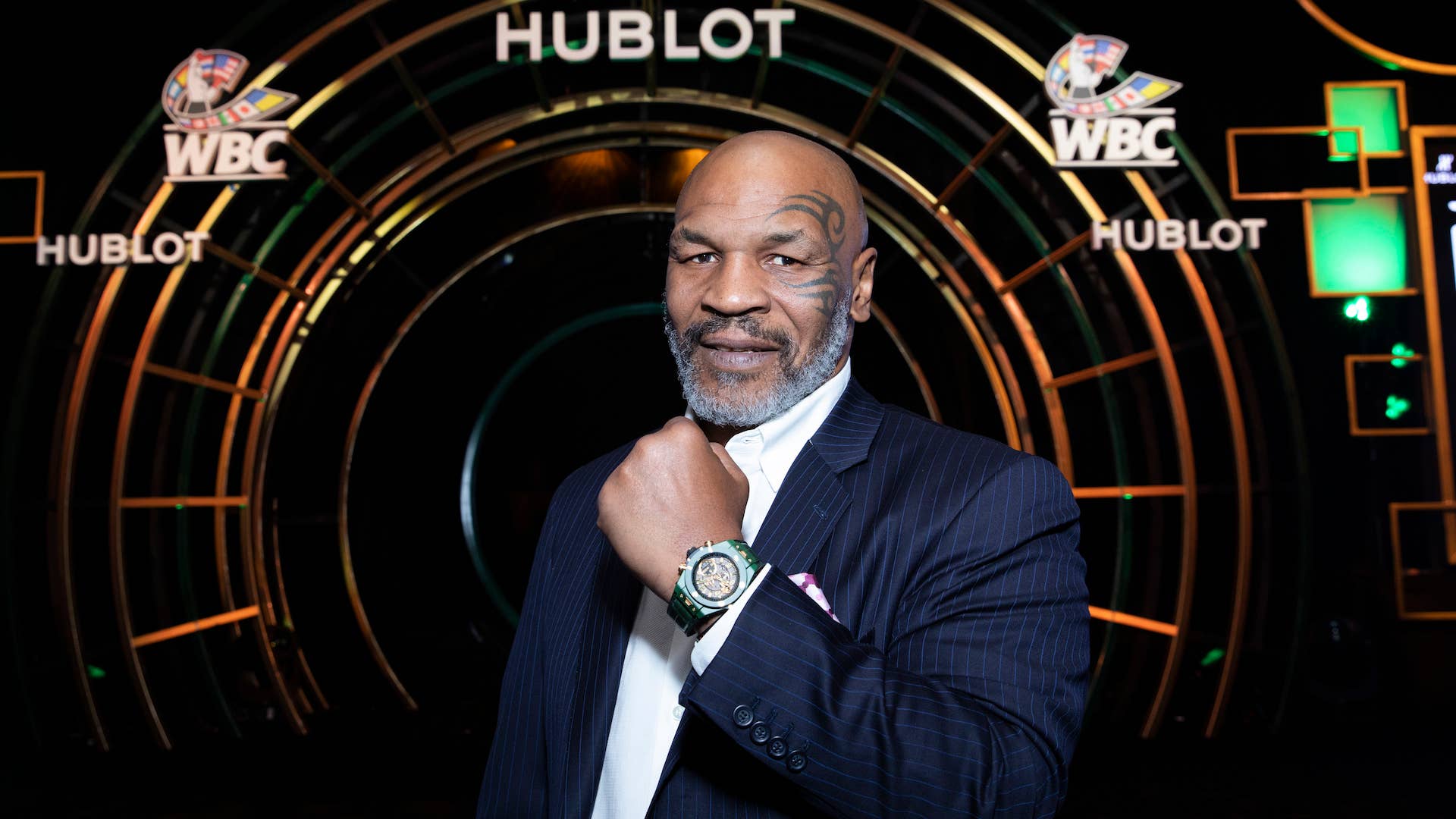 Mike Tyson attends the Hublot x WBC "Night of Champions" Gala