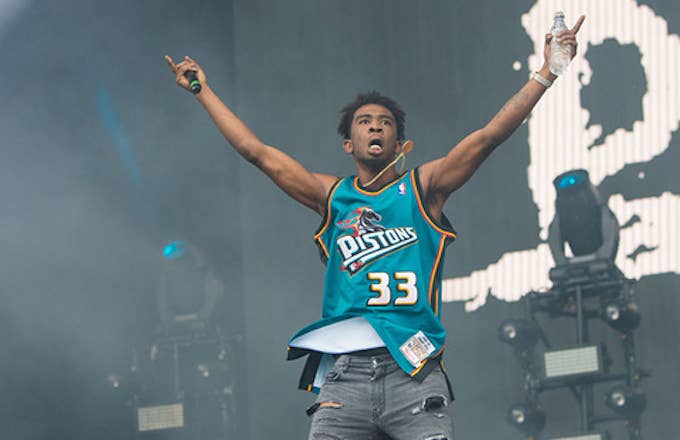 Desiigner performs at the Wireless Festival in London, England.