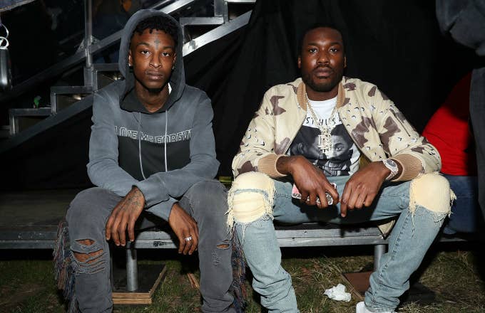 Meek Mill and 21 Savage at Made In America