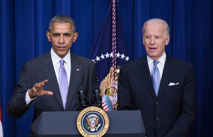 Barack Obama and Joe Biden