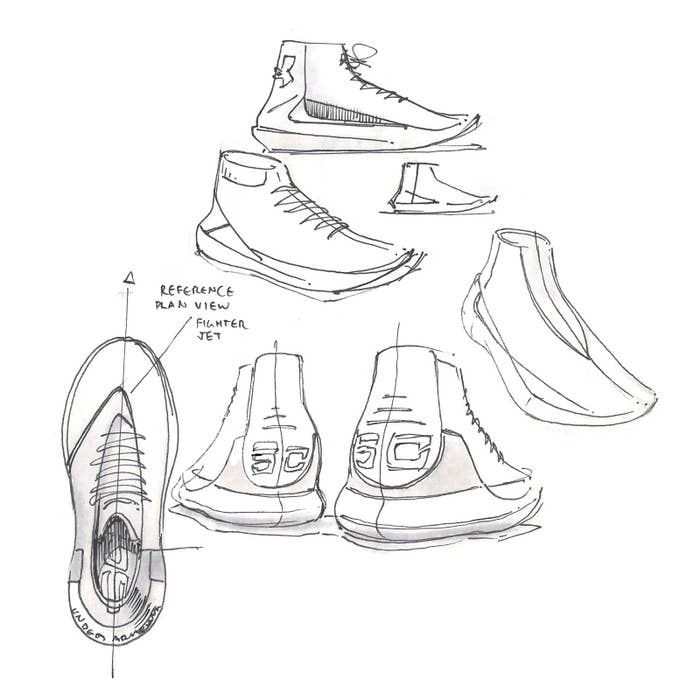 Under Armour Curry 3 Sketch