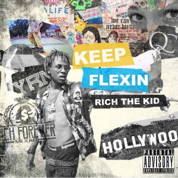 This is Rich the Kid&#x27;s cover art for &#x27;Keep Flexin.&#x27;