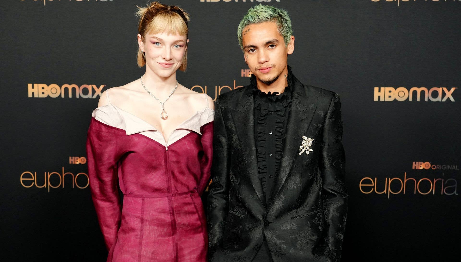 Hunter Schafer and Dominic Fike attend HBO's "Euphoria" Season 2 Photo Call