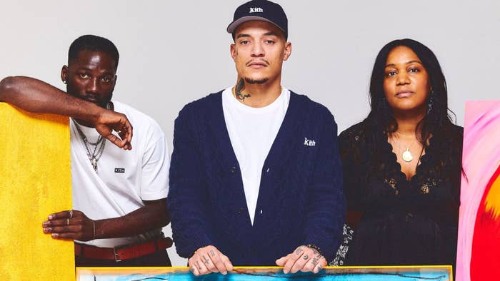 b. Robert Moore, Delphine Desane, and Ludovic Nkoth for KITH&#x27;s Black History Month collection