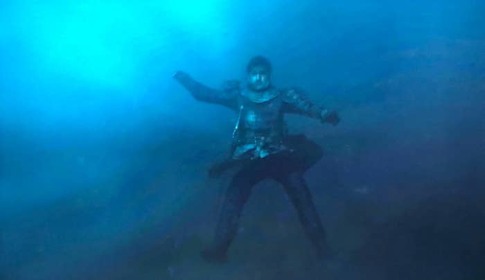 jamie lannister drowning on game of thrones