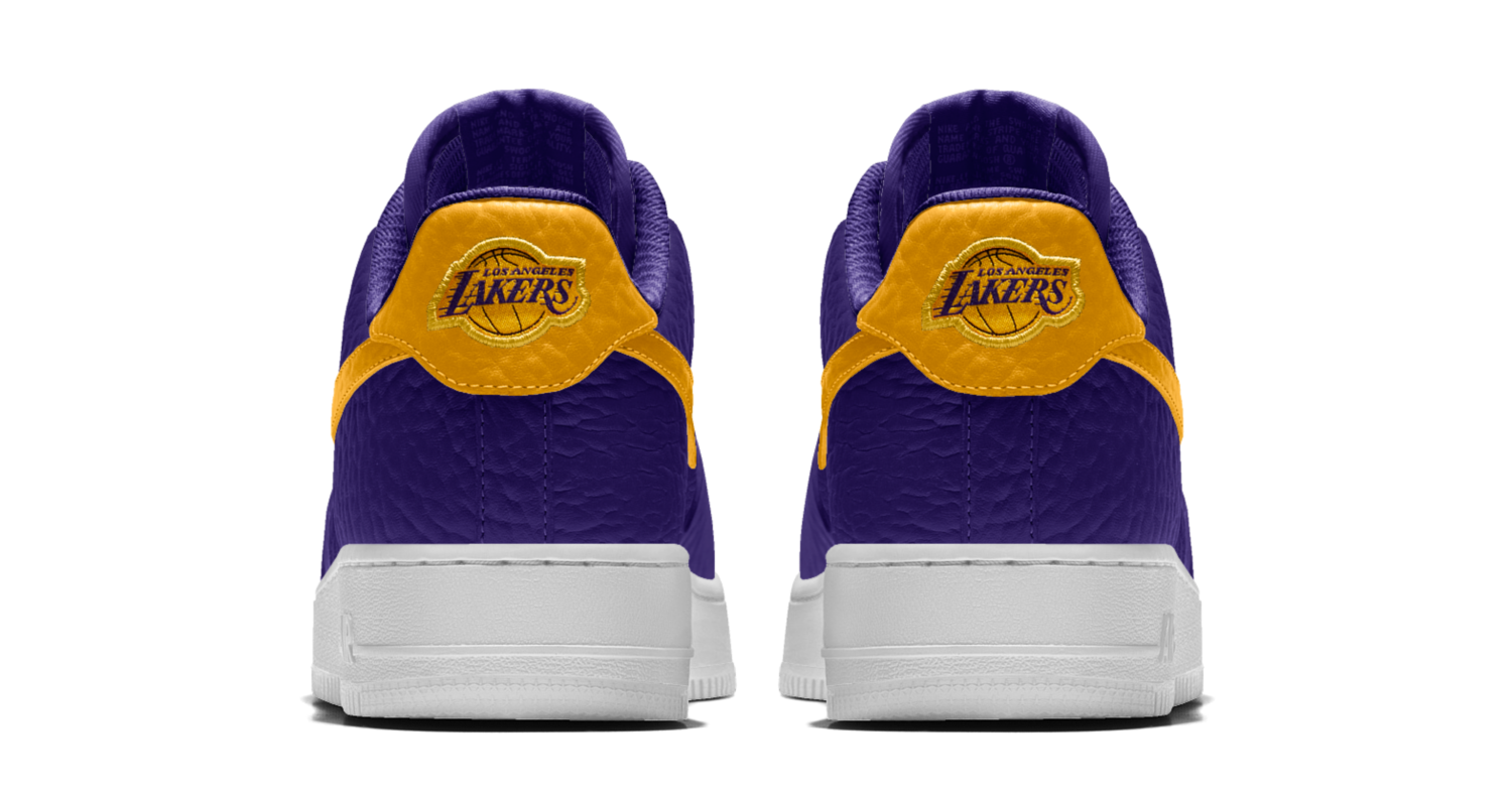 Los Angeles Lakers NBA Air Force Shoes -  Worldwide