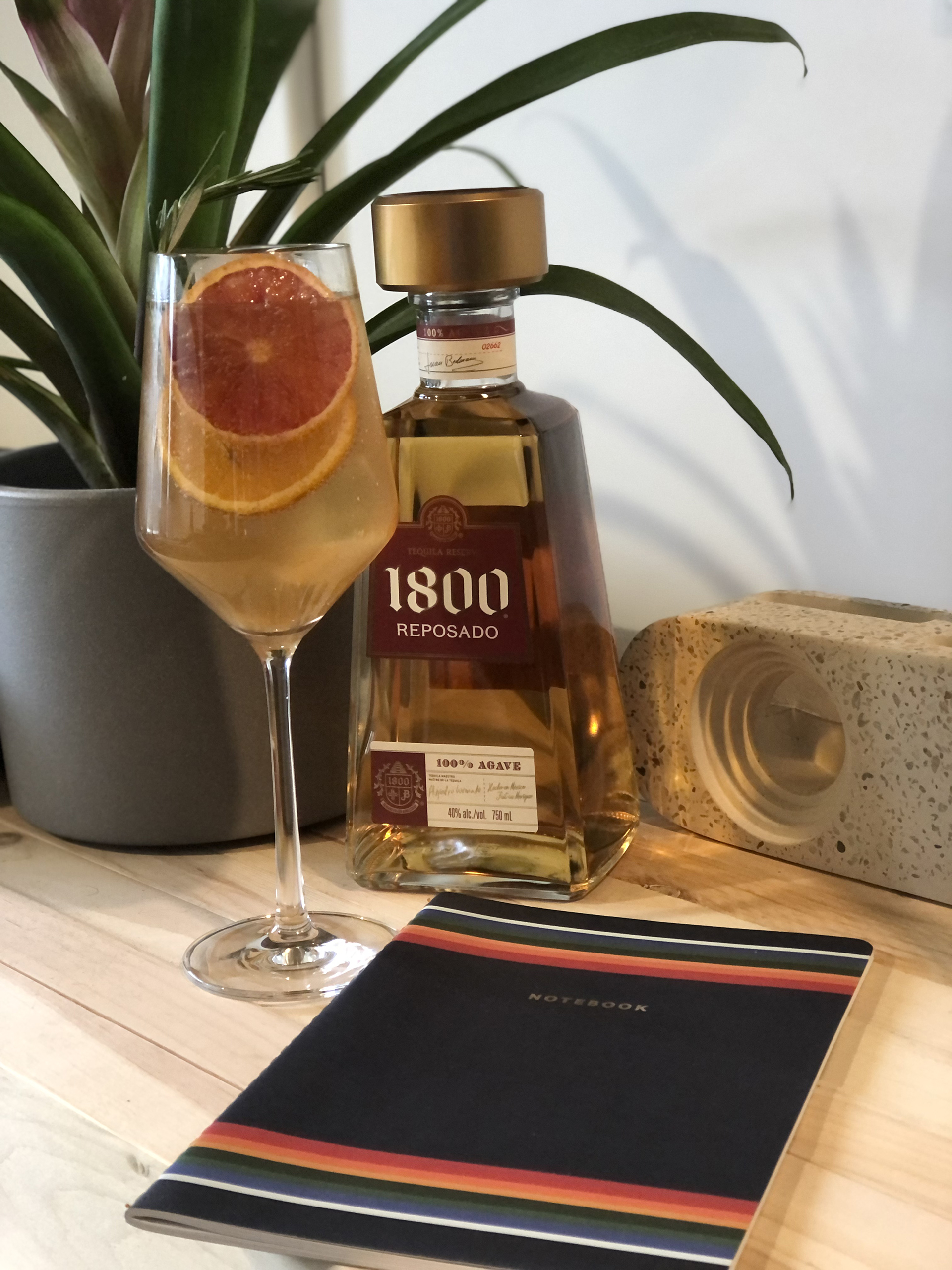 1800 Reposado alongside Repo Spritz cocktail