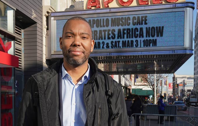 Ta Nehisi Coates poses at the &#x27;Black Panther&#x27; Special Screening at Apollo Theater