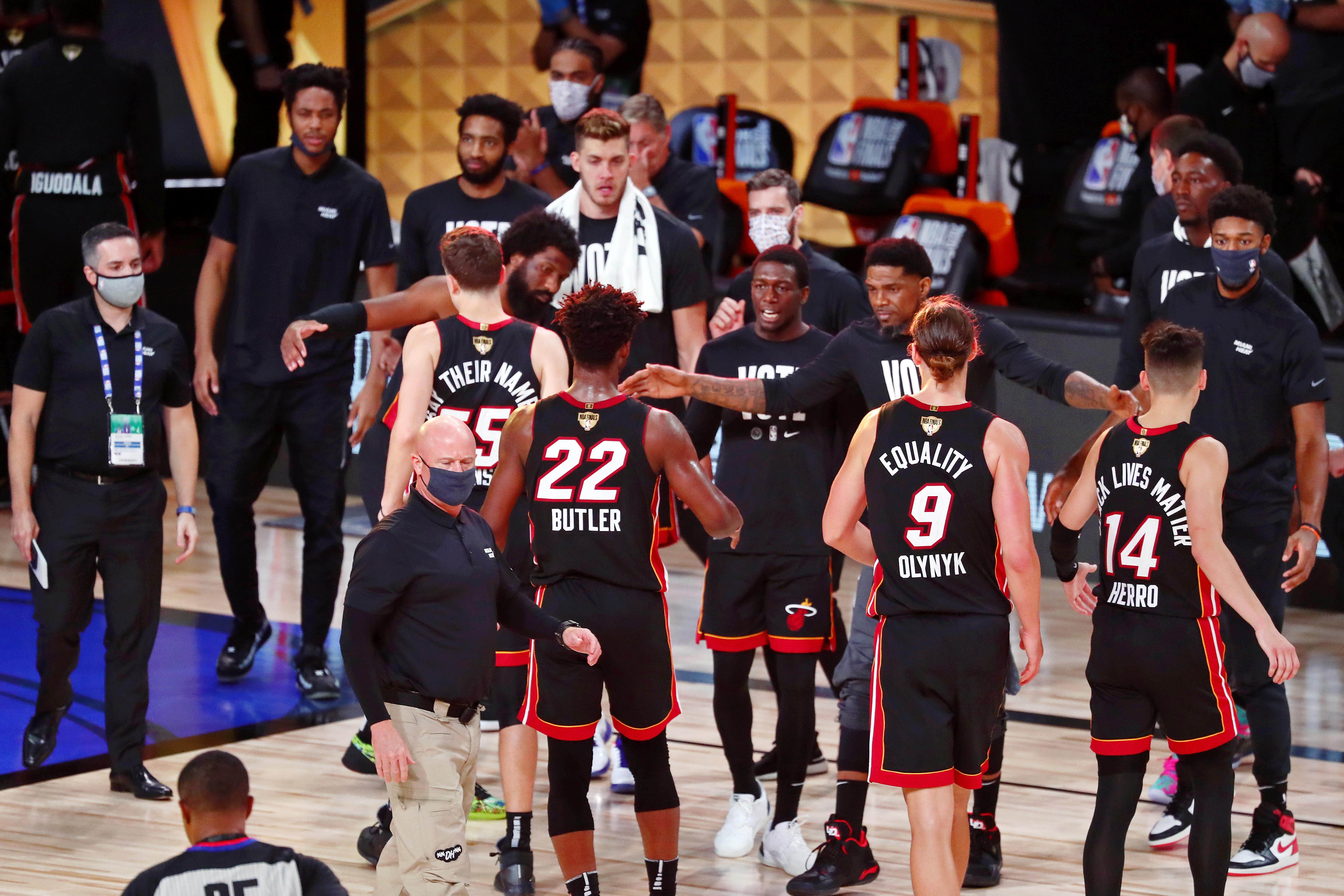 Miami Heat Game 3 Celebration NBA Finals 2020