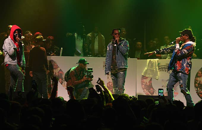 Migos perform onstage at Puma & Hot 107.9 presents Migos 'Culture' Album Release