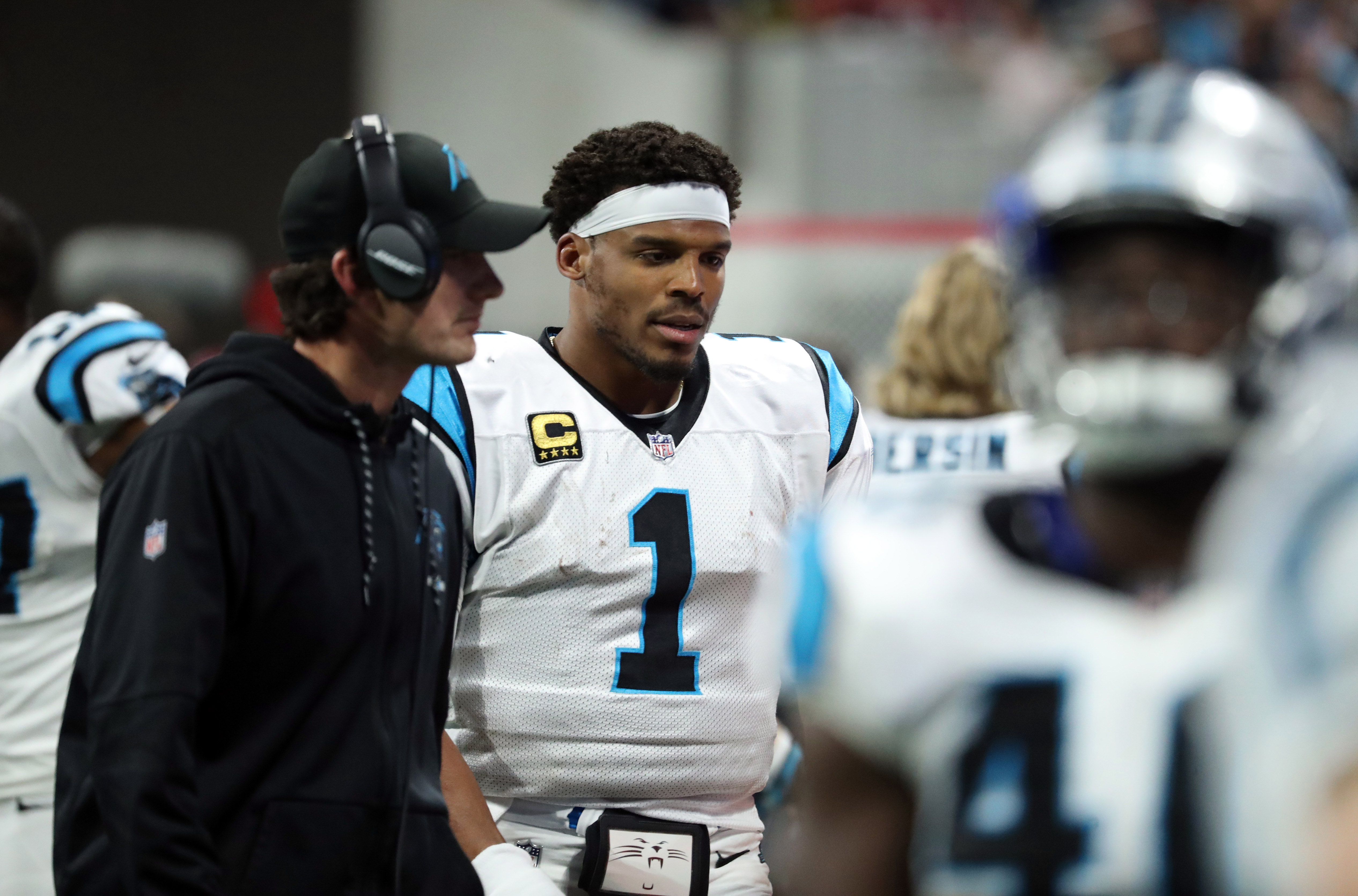 Cam Newton is only thinking about winning right now, not his stats